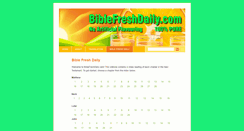 Desktop Screenshot of biblefreshdaily.com